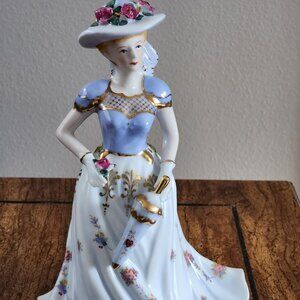 Ceramic Southern Belle with Music Box